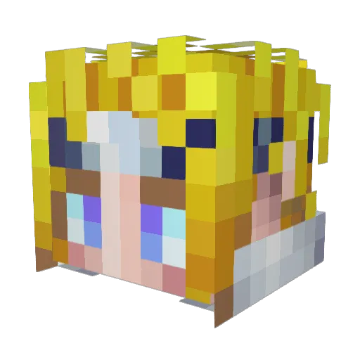 LongislandIceTee Minecraft avatar head, 3D render