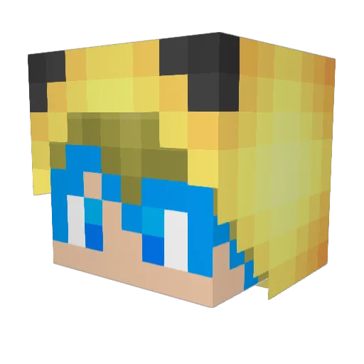 Longshen_alexis Minecraft avatar head, 3D render