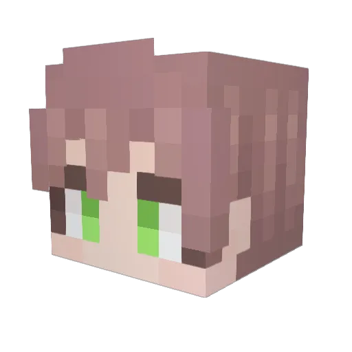 Longshi_MC Minecraft avatar head, 3D render