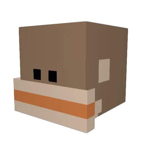 Lonk333 Minecraft avatar head, 3D render