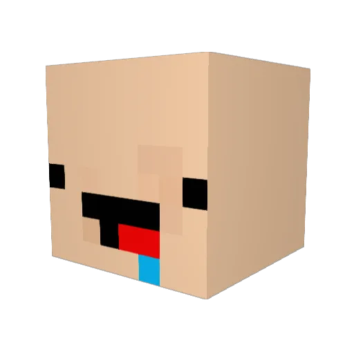 LonkaPils Minecraft avatar head, 3D render