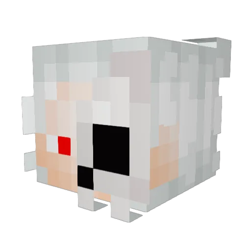 Lonkams Minecraft avatar head, 3D render