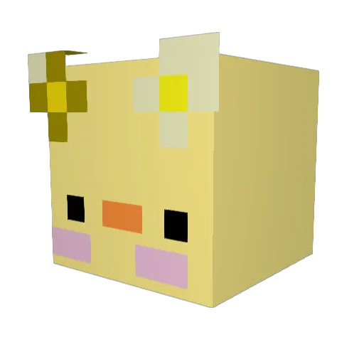Lonkesorous Minecraft avatar head, 3D render