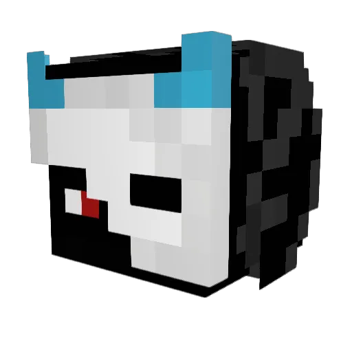 Lonogame Minecraft avatar head, 3D render
