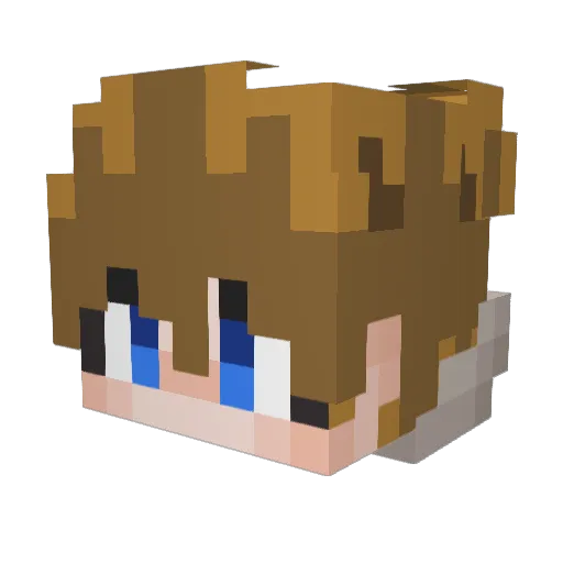 Lonsch123 Minecraft avatar head, 3D render