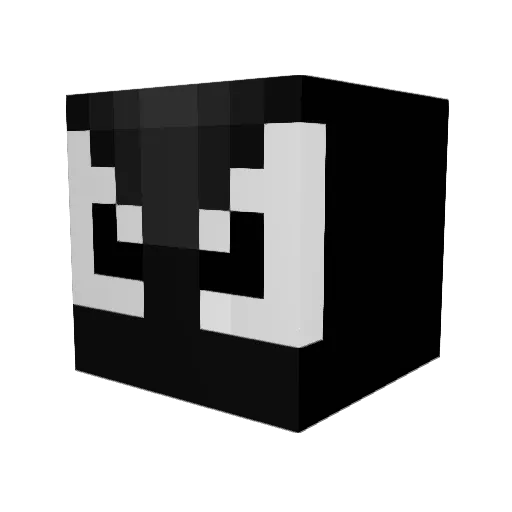 Lontrean Minecraft avatar head, 3D render