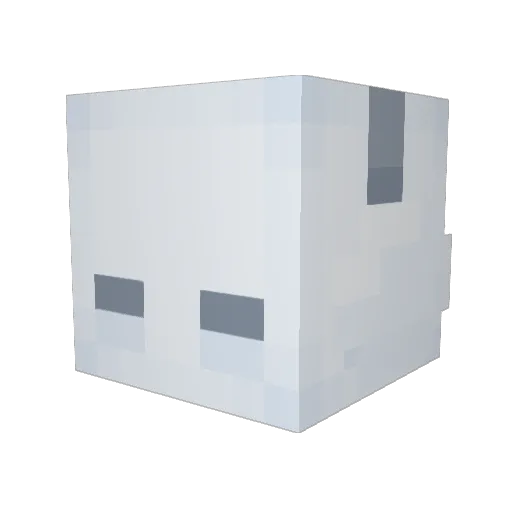 Loo3y_ Minecraft avatar head, 3D render