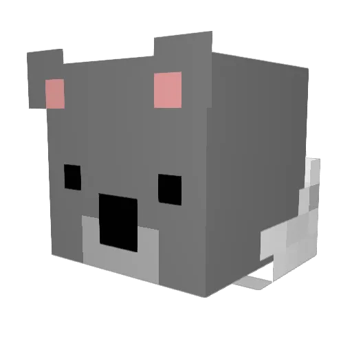 LooX Minecraft avatar head, 3D render