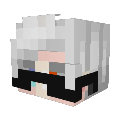 LoocK2049 Minecraft avatar head, 3D render