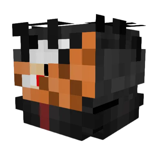 Loodachriis Minecraft avatar head, 3D render