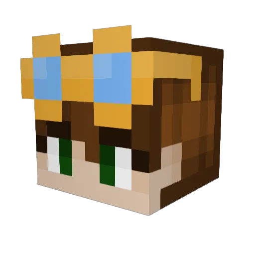 Loody91 Minecraft avatar head, 3D render