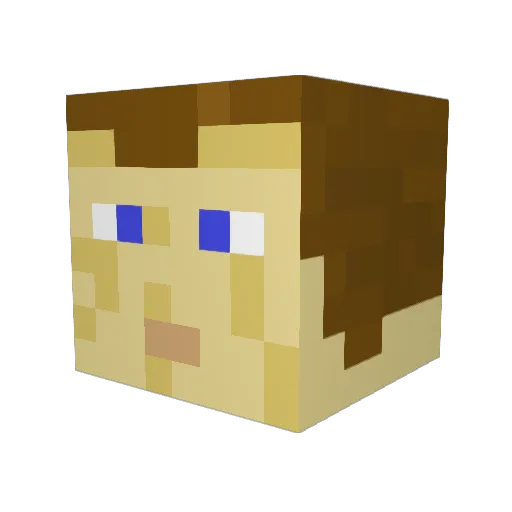 Loogen89 Minecraft avatar head, 3D render