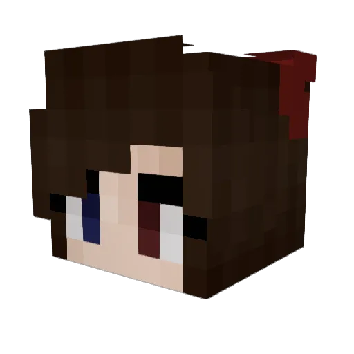 LoogsBr Minecraft avatar head, 3D render