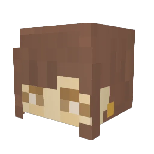 LookAWildMoose Minecraft avatar head, 3D render