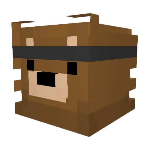 LookAtTheTop Minecraft avatar head, 3D render