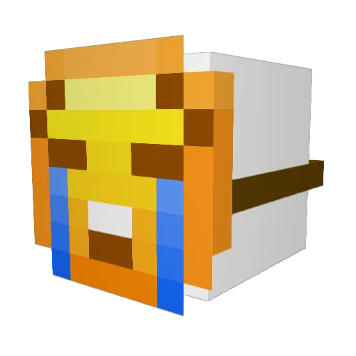 LookAtYourPing Minecraft avatar head, 3D render