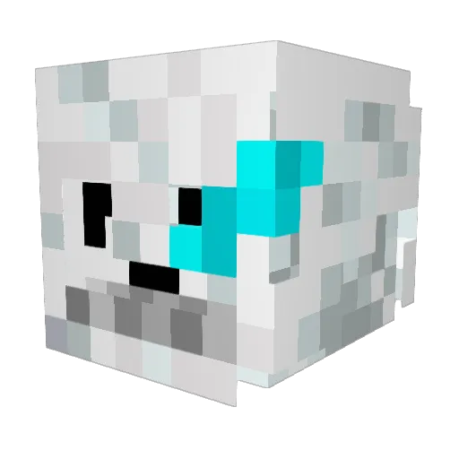LookItzSans_ Minecraft avatar head, 3D render