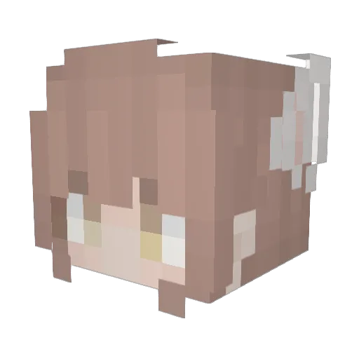Look_MAI Minecraft avatar head, 3D render