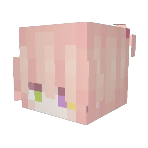 Look_Only_At_Me Minecraft avatar head, 3D render