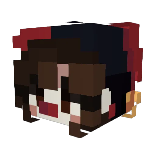 LookinGood_ Minecraft avatar head, 3D render