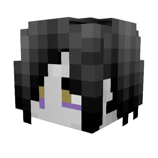 LookinNauty Minecraft avatar head, 3D render
