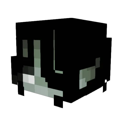 LookinSketchy Minecraft avatar head, 3D render