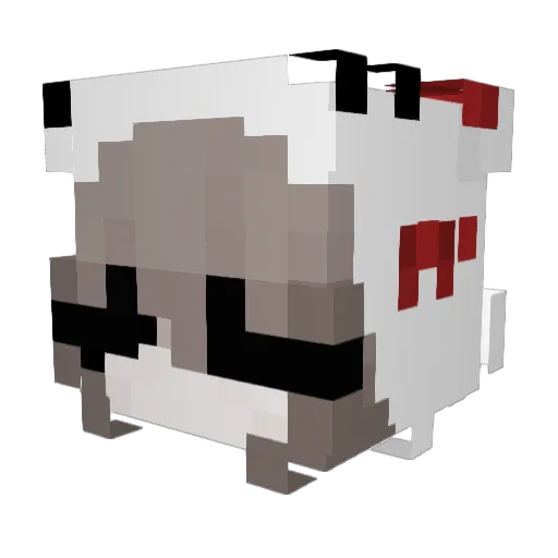 LookingForAle Minecraft avatar head, 3D render