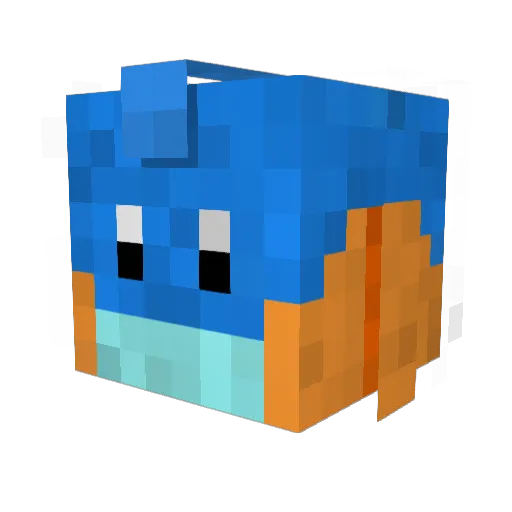 LooksLikeLukas Minecraft avatar head, 3D render