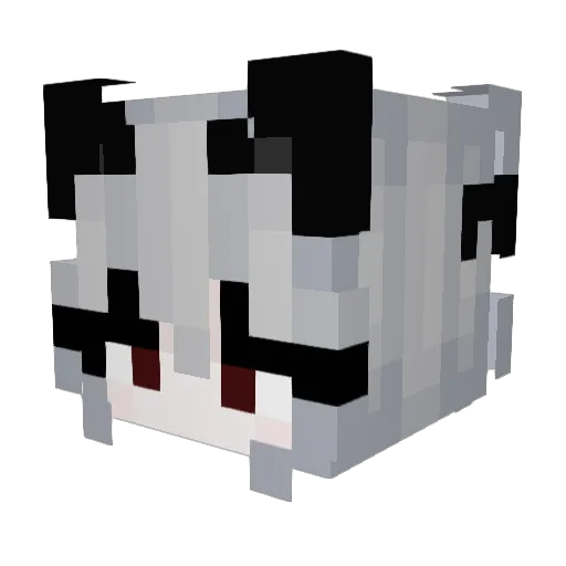 LoomiBruh Minecraft avatar head, 3D render