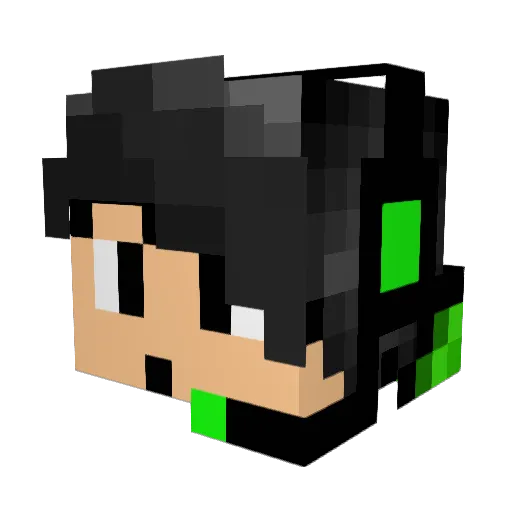 Loominor Minecraft avatar head, 3D render