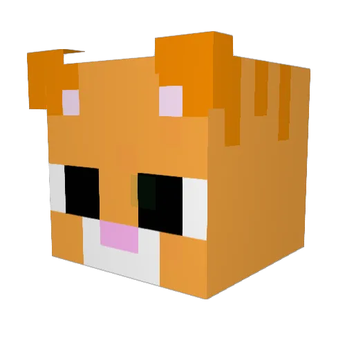 LoonaHye Minecraft avatar head, 3D render