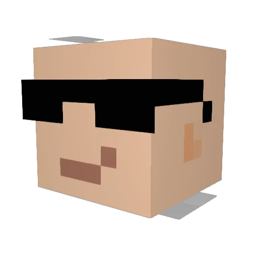 Loona_Enjoyer Minecraft avatar head, 3D render