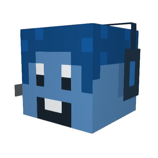 LooneyBeast Minecraft avatar head, 3D render