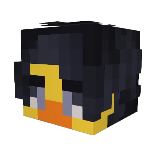 Looneydd Minecraft avatar head, 3D render