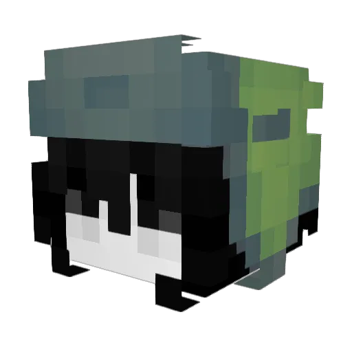 Loonton Minecraft avatar head, 3D render