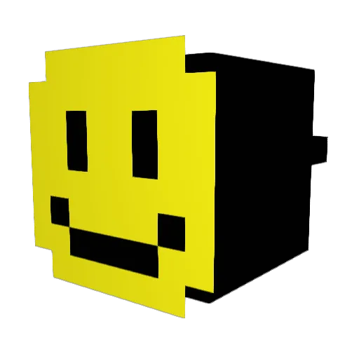 Looolleel Minecraft avatar head, 3D render
