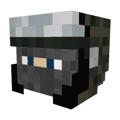 LoopNoob Minecraft avatar head, 3D render