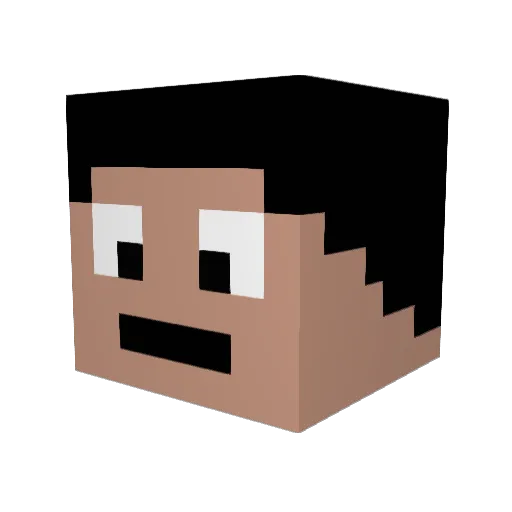 Loopie159753 Minecraft avatar head, 3D render