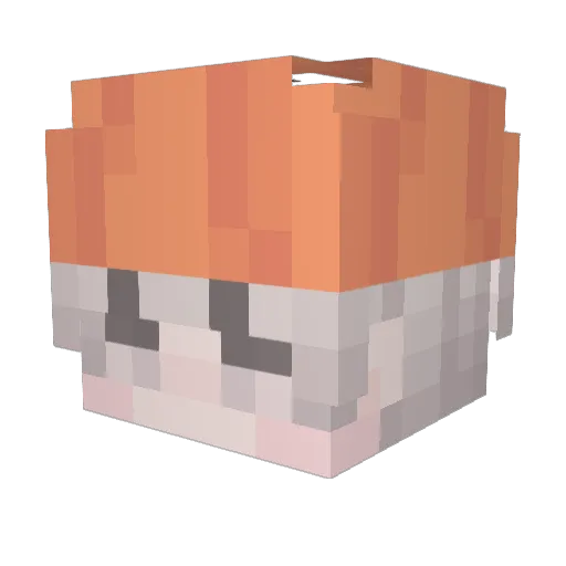 Loopin3084 Minecraft avatar head, 3D render