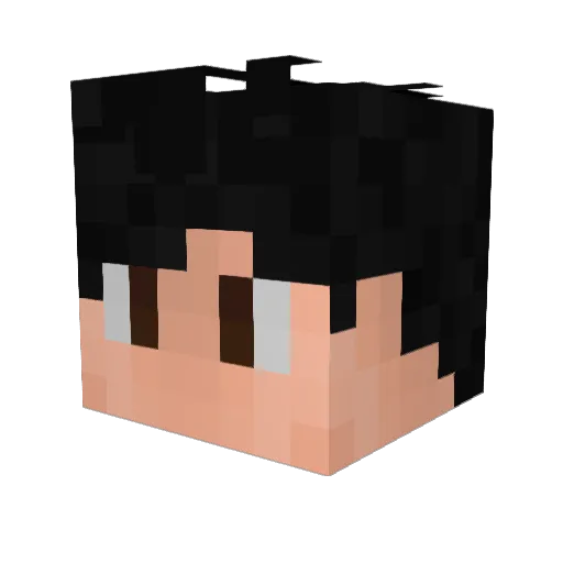 Loops_PT Minecraft avatar head, 3D render