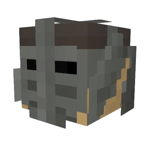 Loopy19 Minecraft avatar head, 3D render