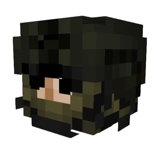 LoopyEZ Minecraft avatar head, 3D render