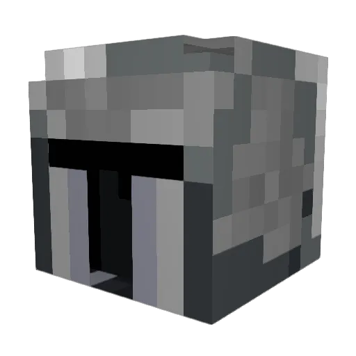 LooseKnight Minecraft avatar head, 3D render
