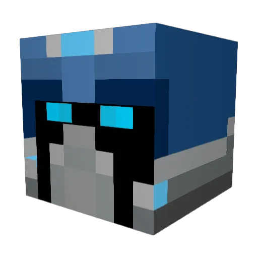LooseSphincter Minecraft avatar head, 3D render