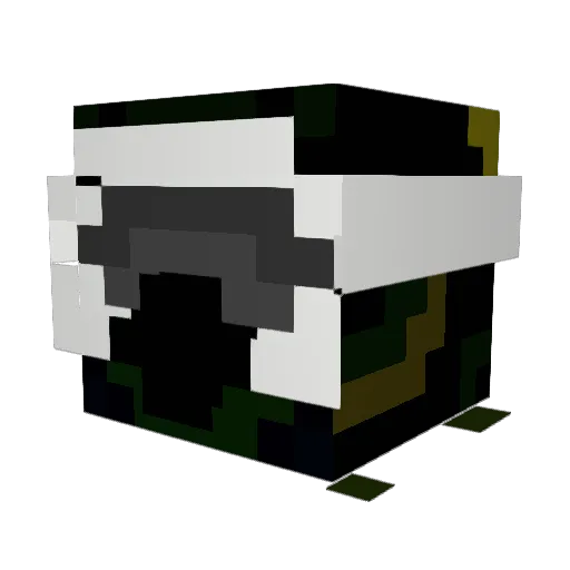 Loose_Rider Minecraft avatar head, 3D render