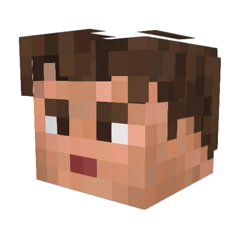 LooseeMcG Minecraft avatar head, 3D render