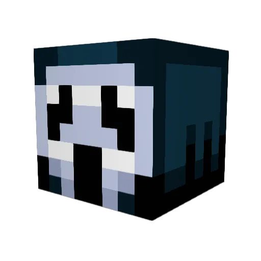 Looshkinz Minecraft avatar head, 3D render