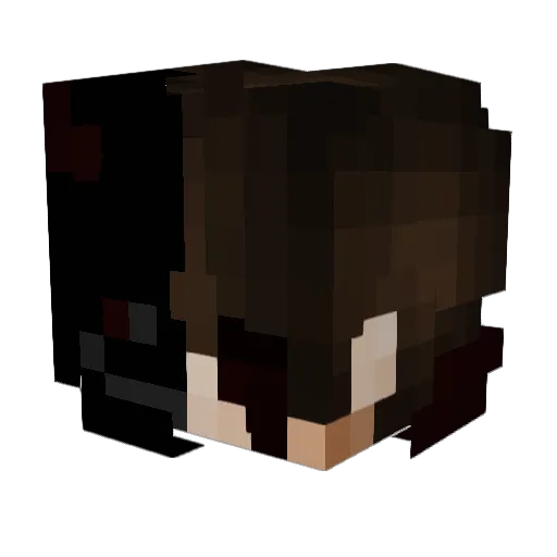 LoostMoon Minecraft avatar head, 3D render