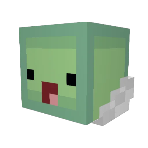 LootDrop Minecraft avatar head, 3D render
