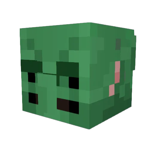 LootGremlin97 Minecraft avatar head, 3D render